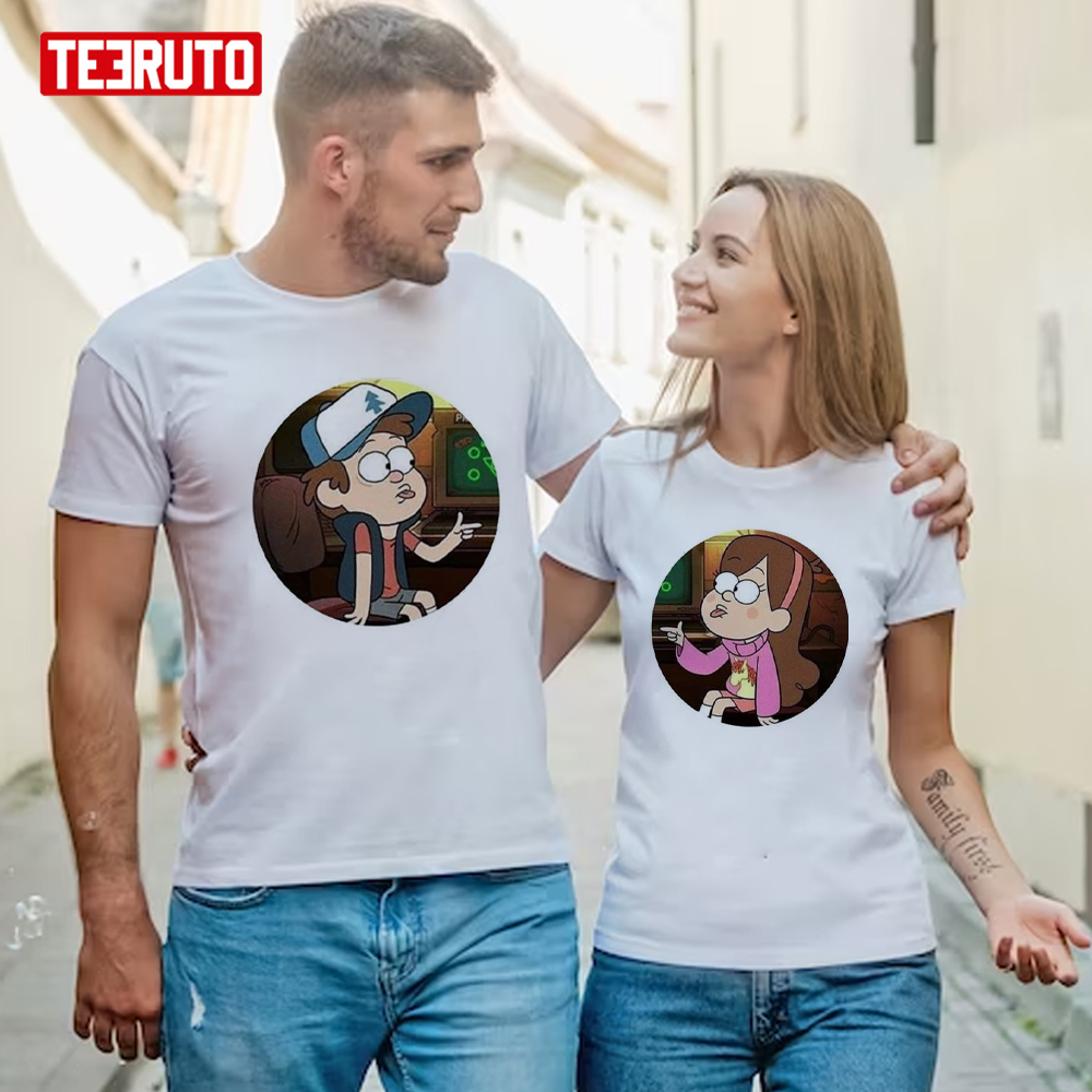 Matching Design Gravity Falls Couple Valentine’s Day Unisex T-Shirt
