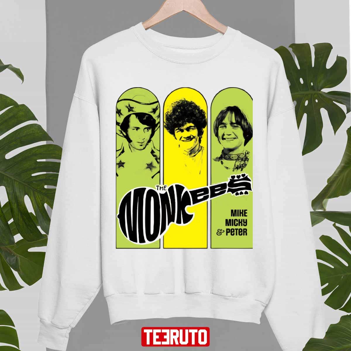 The Monkees Davy Mike Peter Micky Clock With 12 Pictures