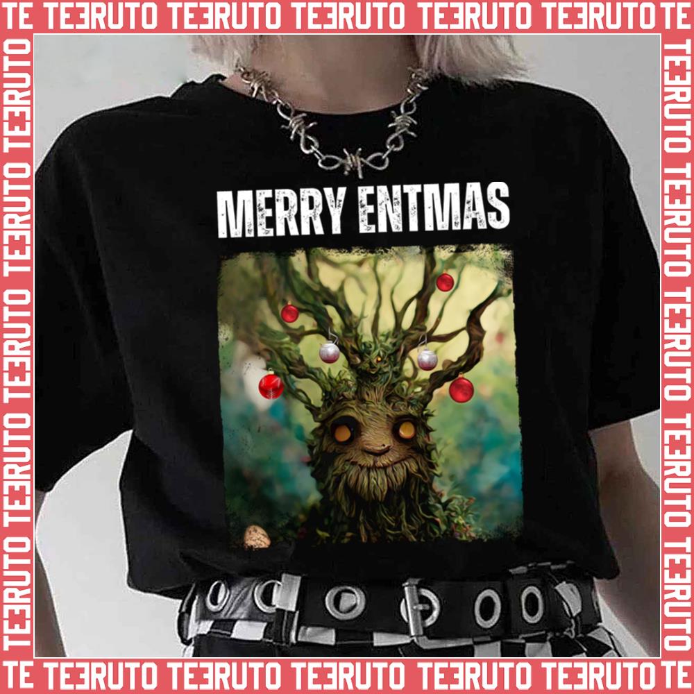 Merry Entmas Christmas Happy Ent The Rings Of Power Unisex T-Shirt