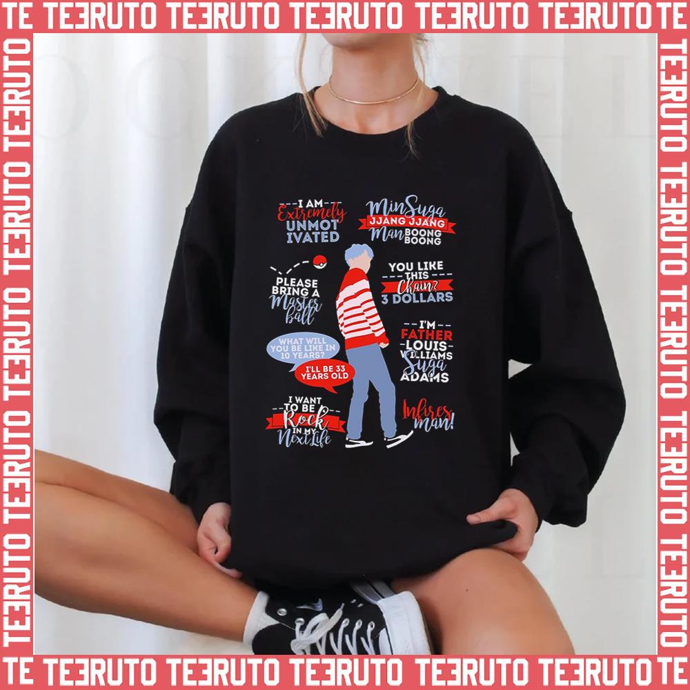 Min Yoongi Unmotivated Bts Unisex Sweatshirt