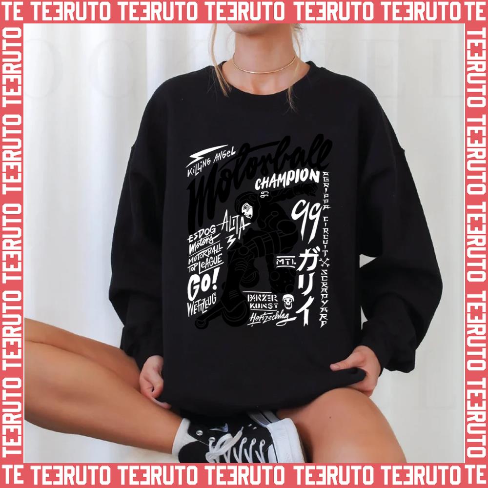 Motorball Cool Design Alita Battle Angel Manga Unisex Sweatshirt