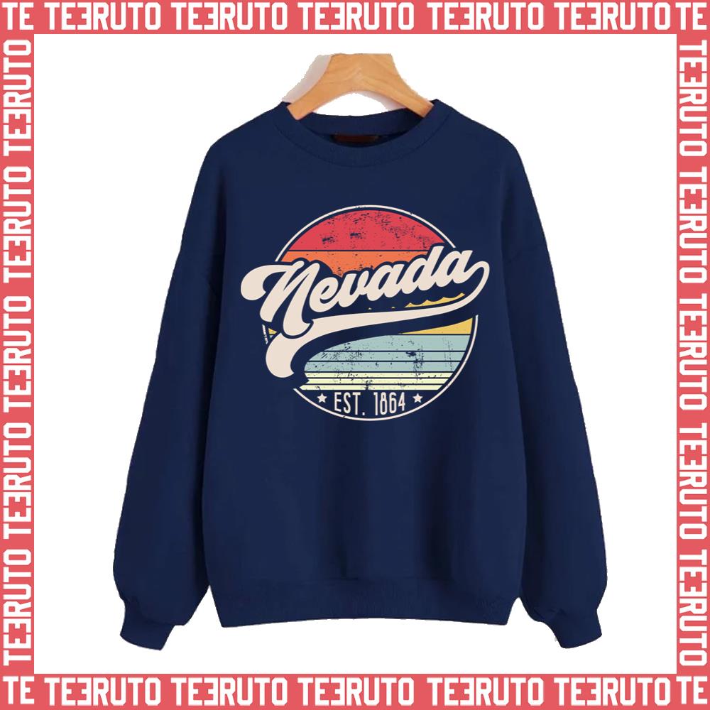 Nevada Distressed Sunset Design Unisex Sweatshirt