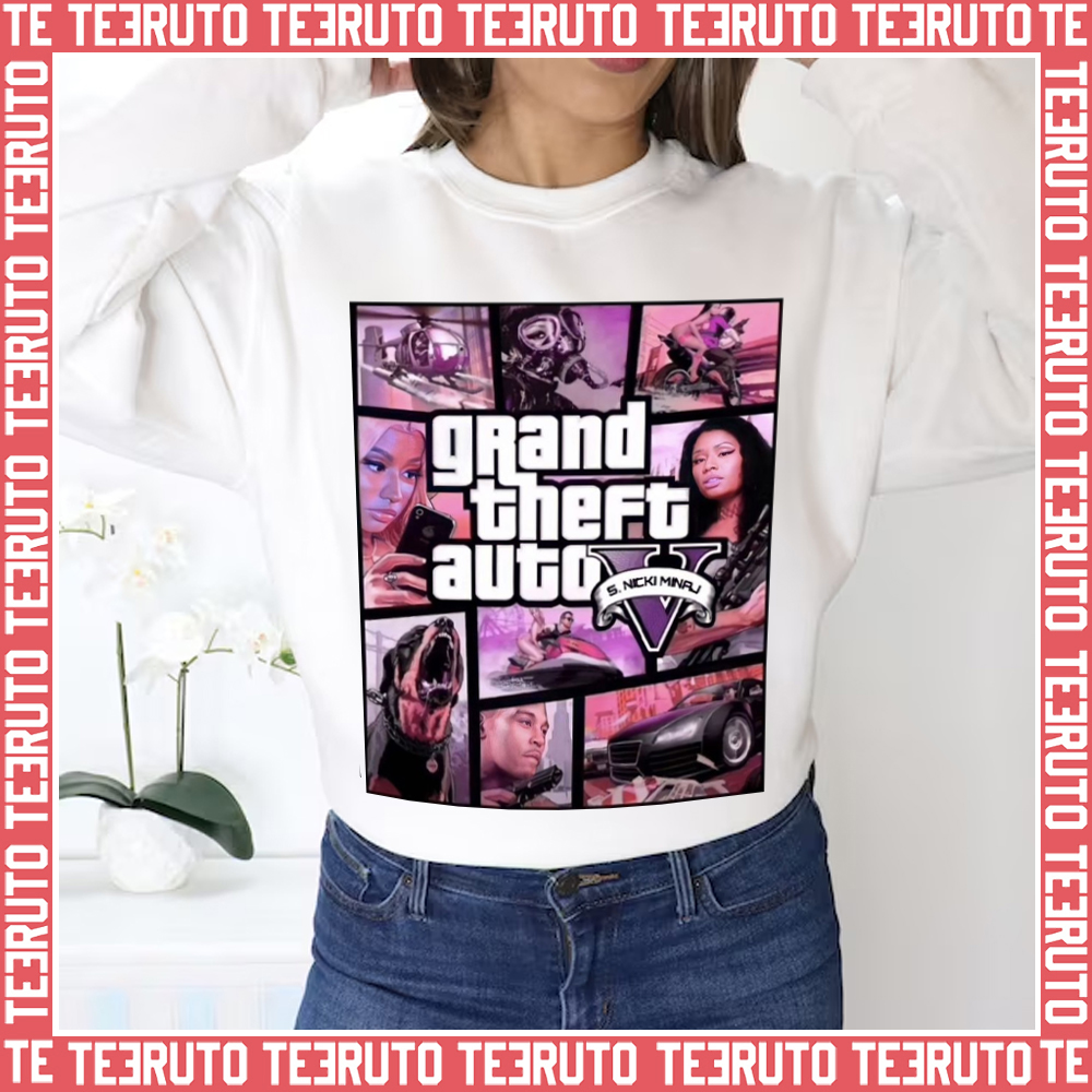 Nicki Minaj Grand Theft Auto Parody Unisex Sweatshirt