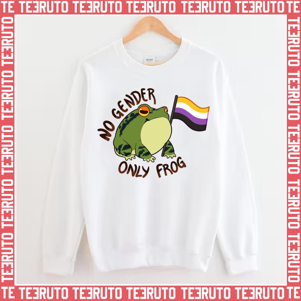 No Gender Only Frog Pride Nonbinary Lgbtq Pride Month Unisex Sweatshirt
