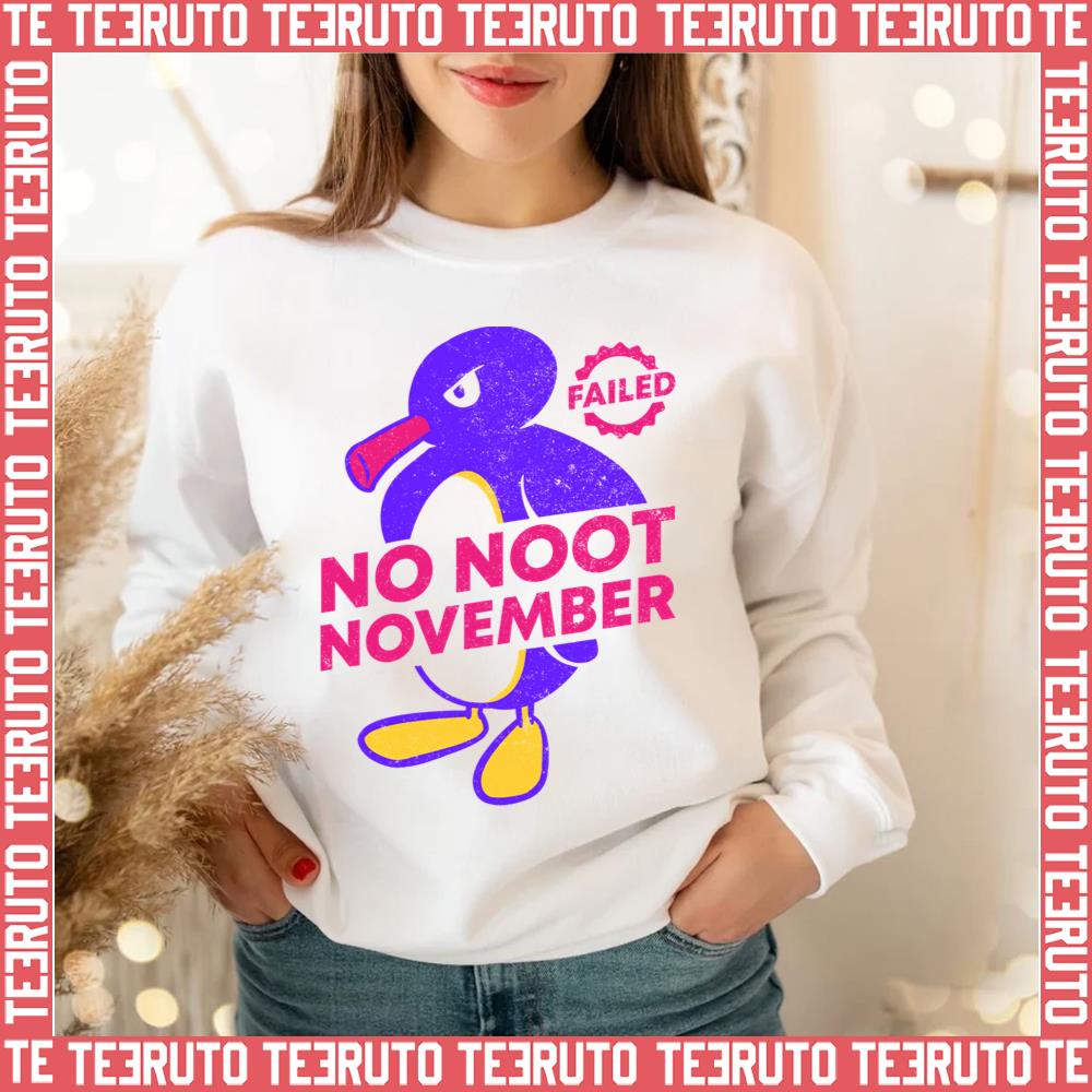 No Noot November Pingu Failed The Challenge Unisex Sweatshirt