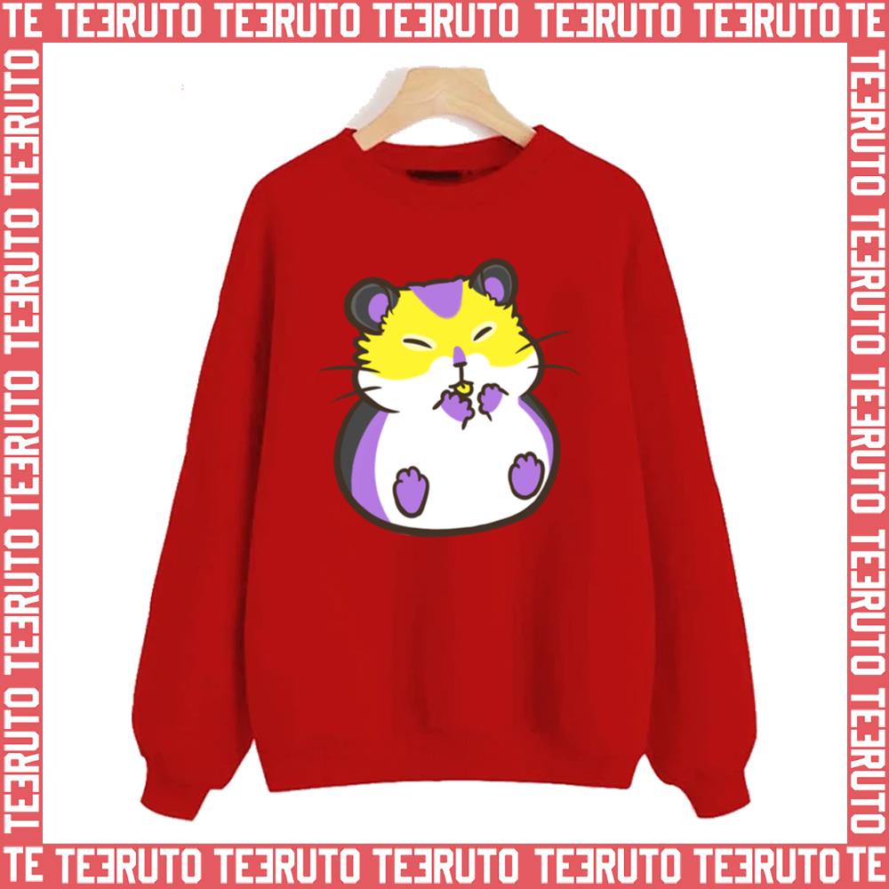 Nonbinary Pride Hamster Unisex Sweatshirt