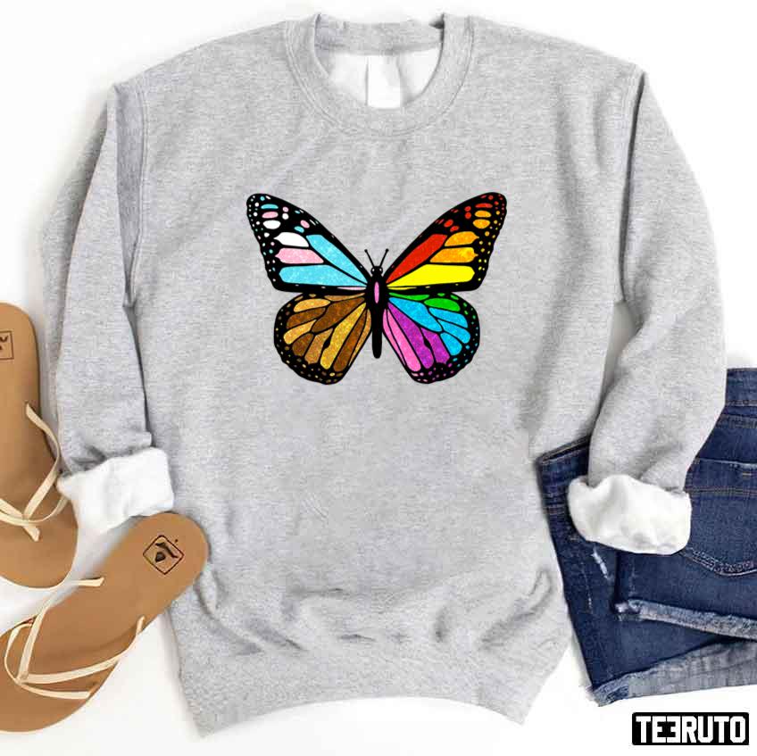 One Love Butterfly Lgbtq Pride Month Unisex Sweatshirt