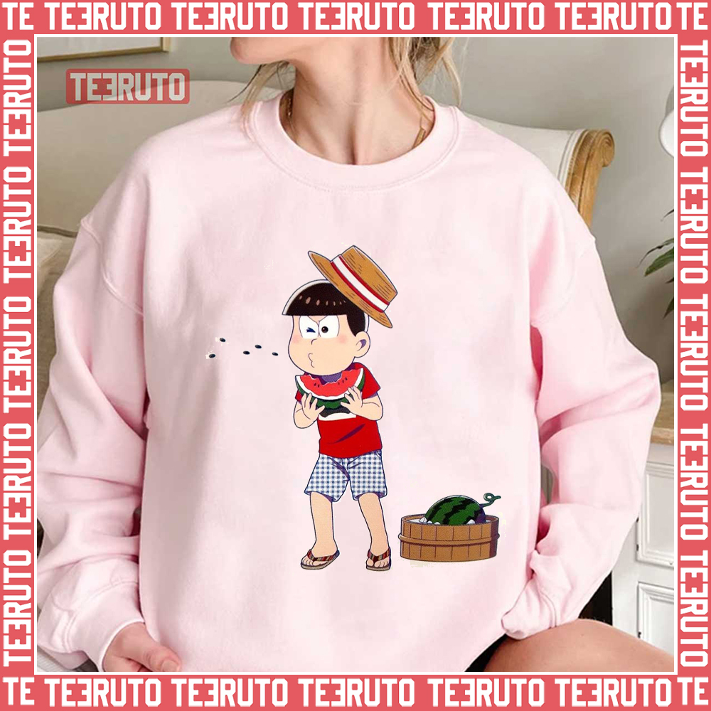 Osomatsu-Kun Eating Watermelon Unisex Sweatshirt