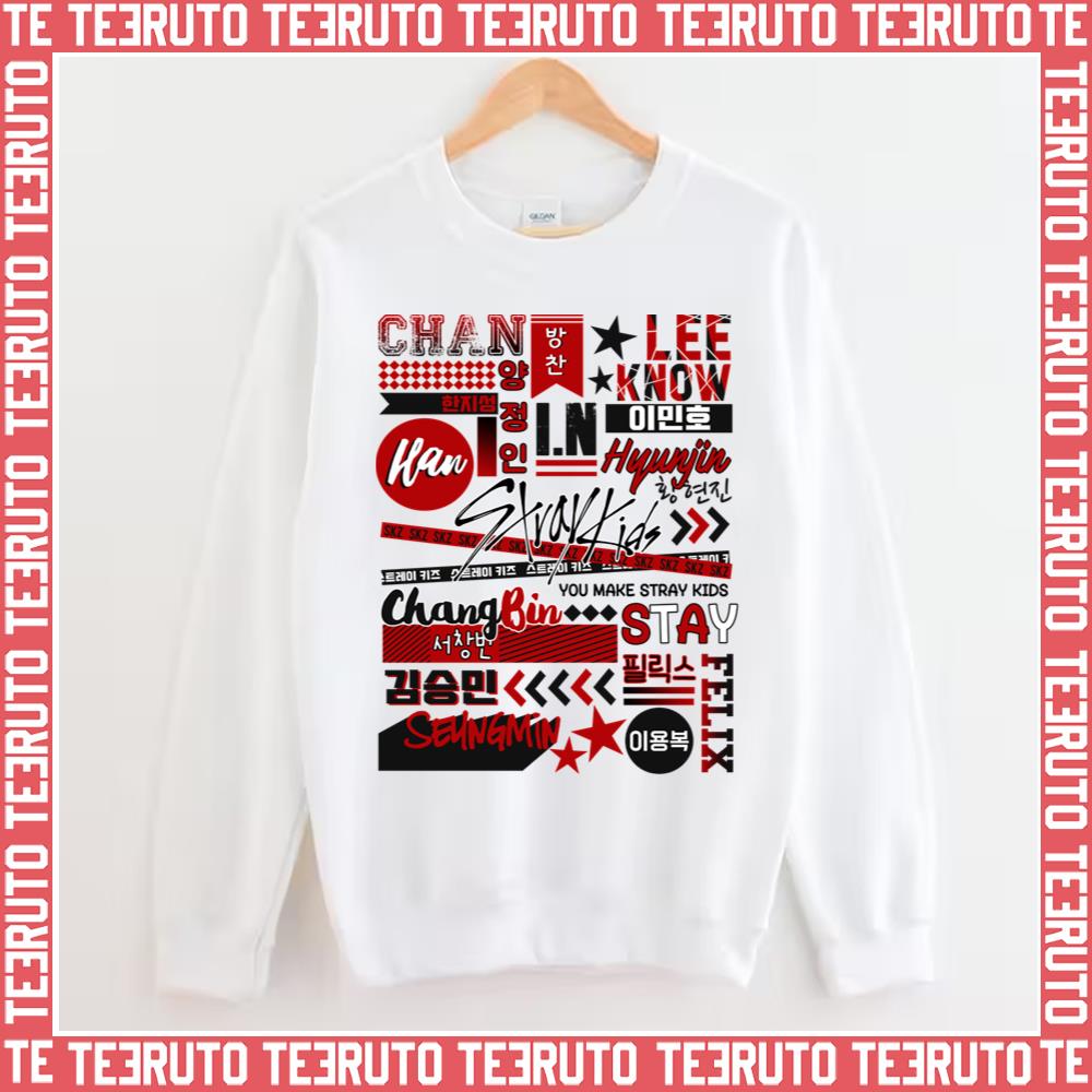 Ot8 Collage Stray Kids Unisex Sweatshirt