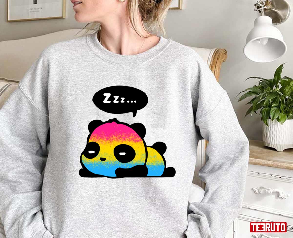 Pansexual Pride Sleeping Panda Unisex Sweatshirt