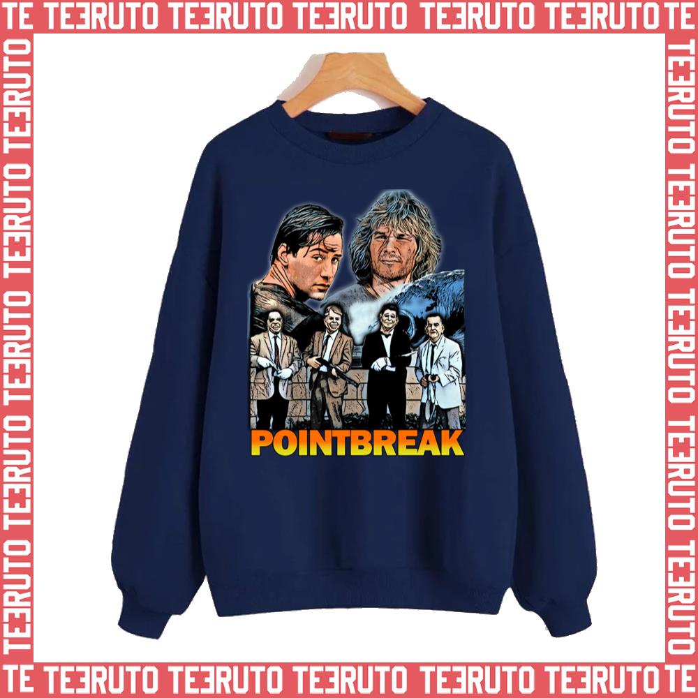 Patrick Swayze Keanu Reeves Gary Busey Point Break Unisex Sweatshirt ...