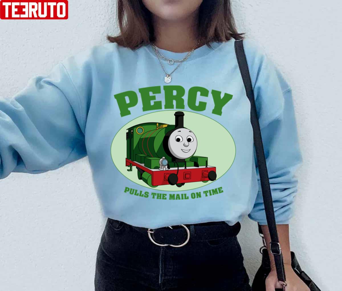 Percy Pulls The Mail On Time Thomas The Train Unisex Sweatshirt