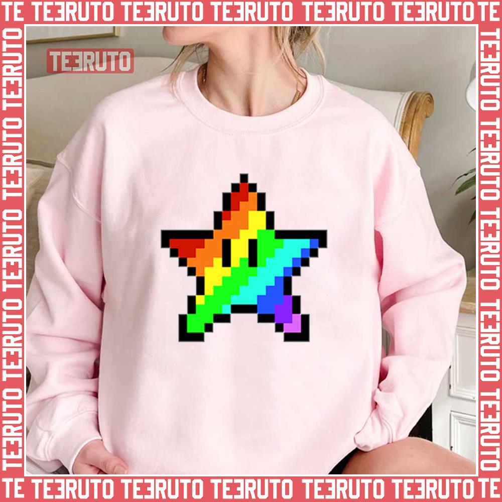 Pixelated Pride Star Lgbtq Pride Month Unisex Sweatshirt