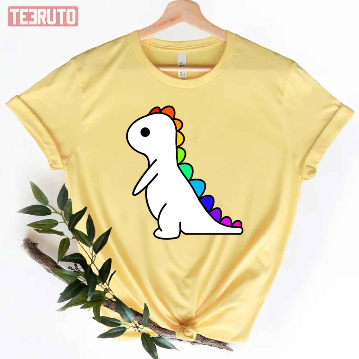 Rainbow Pride Lgbtq Dino Unisex T-Shirt