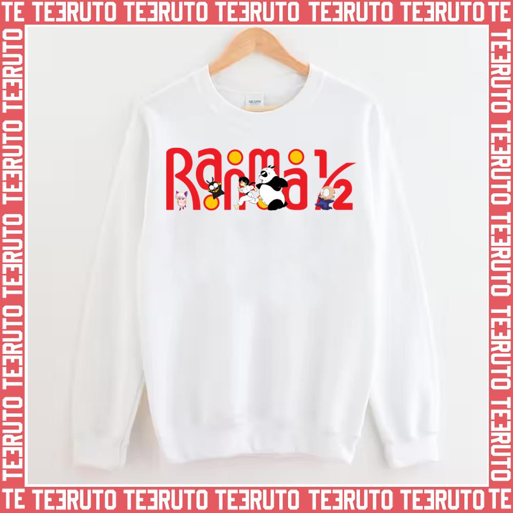 Ranma 12 Funny Logo Yellow Backround Original Drawn Unisex Sweatshirt