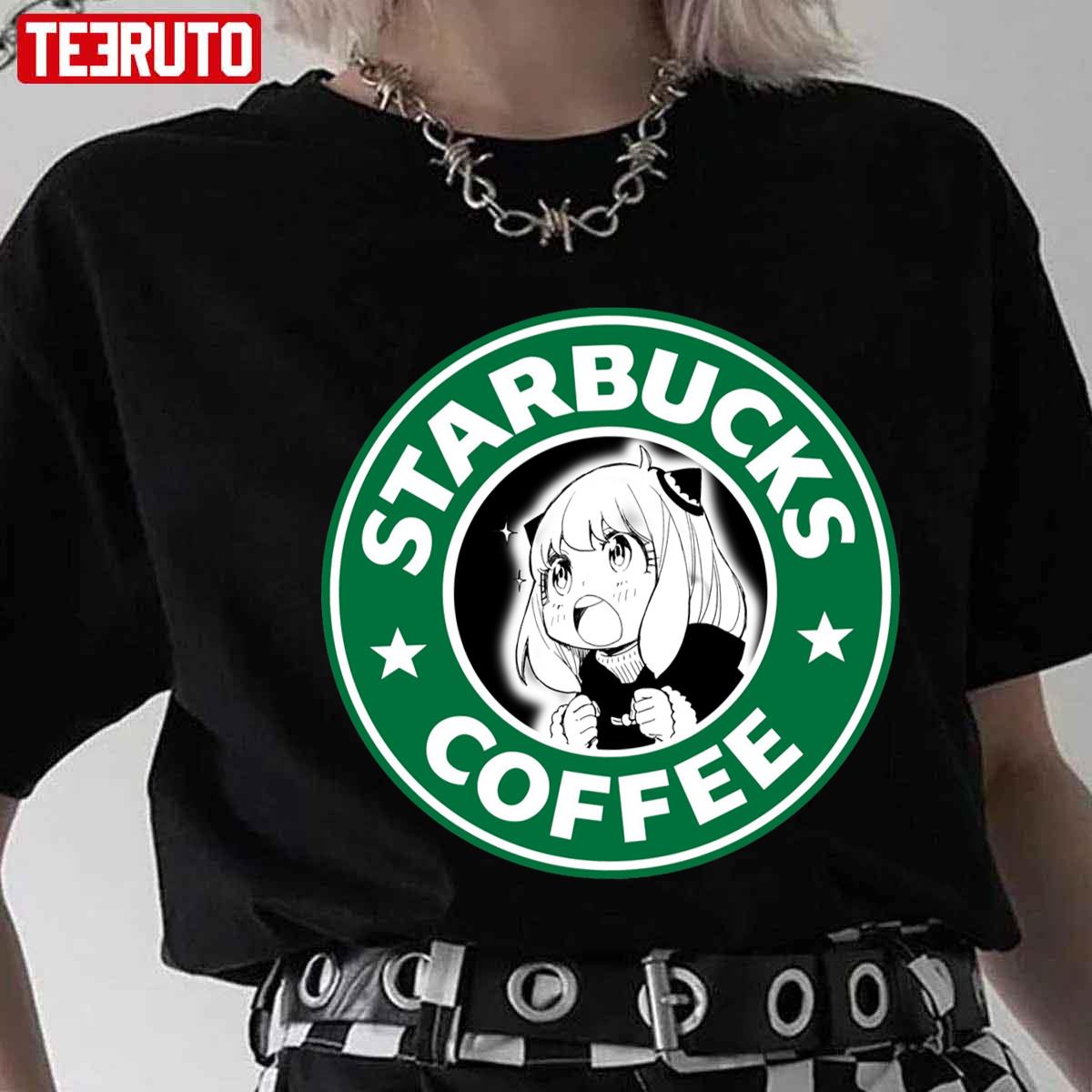 Spy X Family Anya Animes Starbucks Unisex T-Shirt