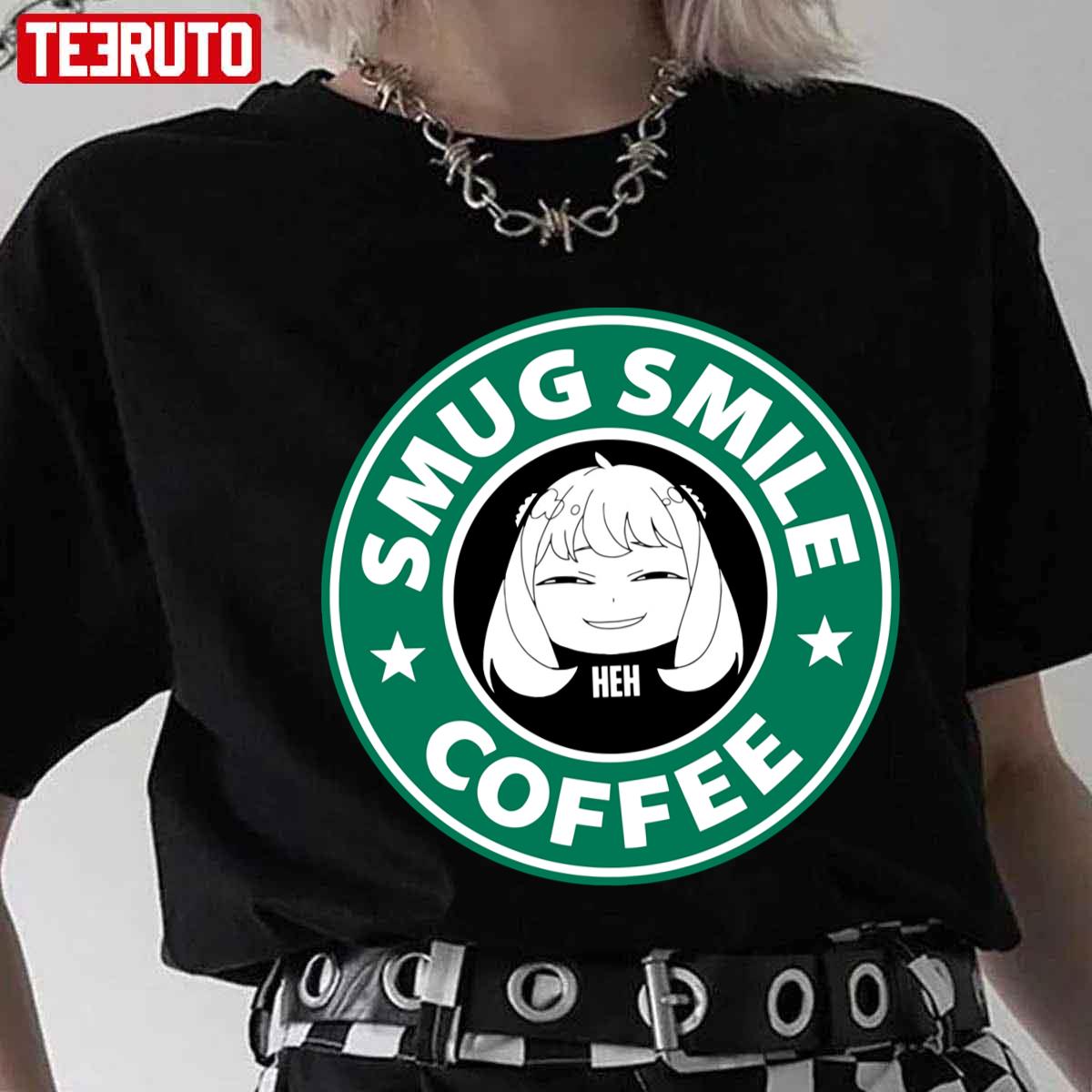 Starbucks Anya Forger Smug Smile Spy X Family Unisex T-Shirt