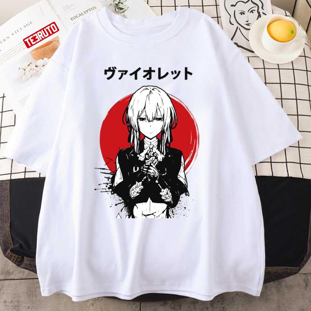 Sunset Violet Evergarden Japanese Vibe Art Unisex T-Shirt
