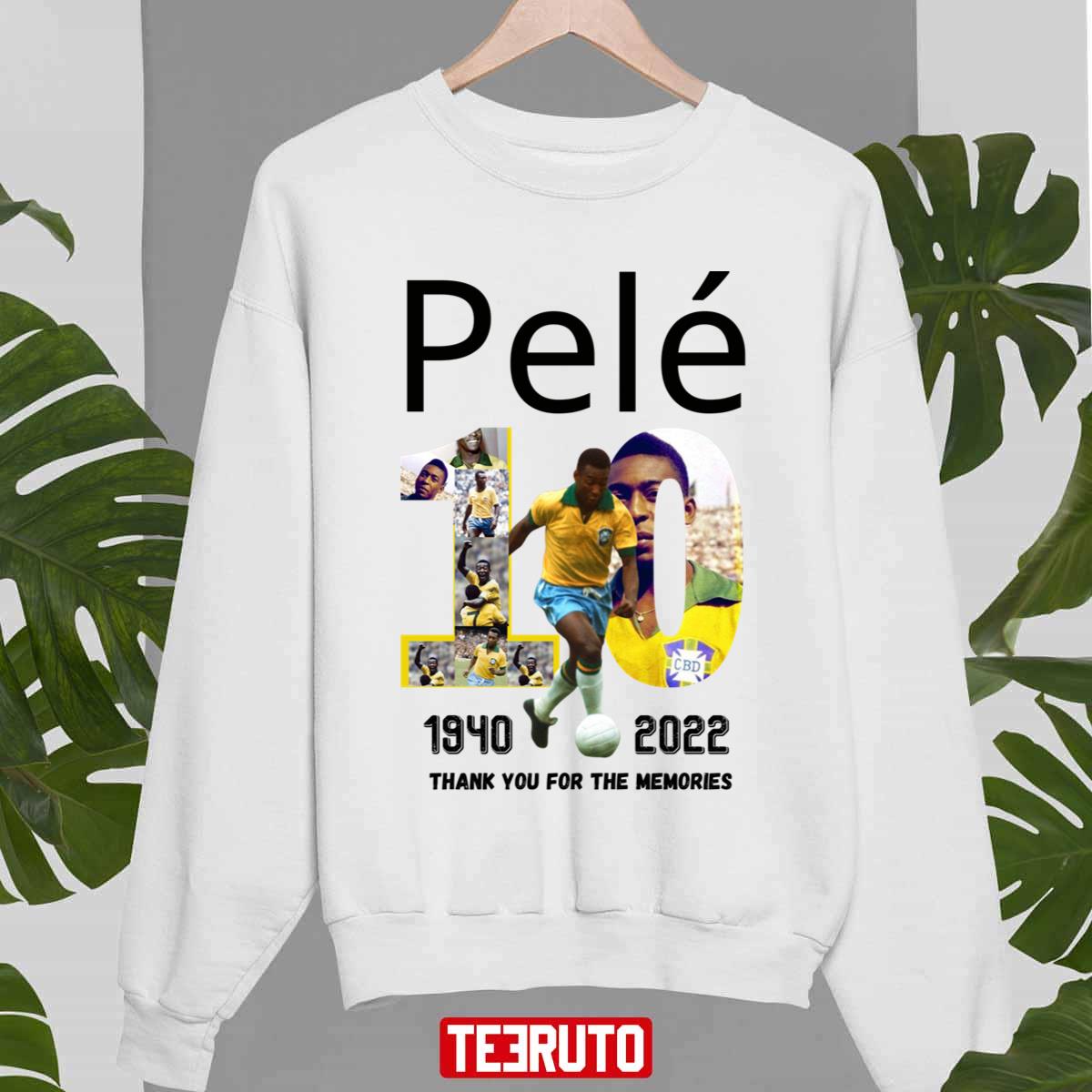 The Brazilian Soccer Rip Pele Thank You For The Memories Unisex Sweatshirt