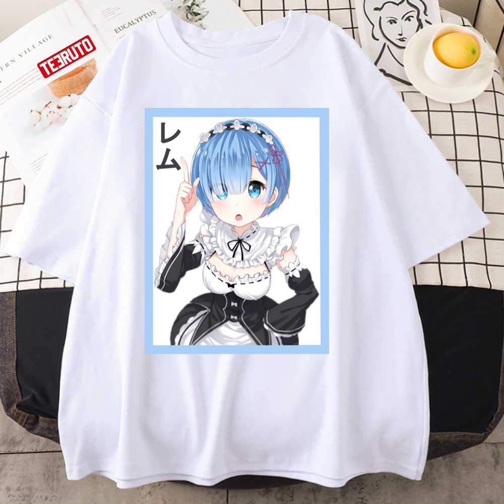 The Maid Rem Rezero Classic Art Re Zero Anime Unisex T-Shirt