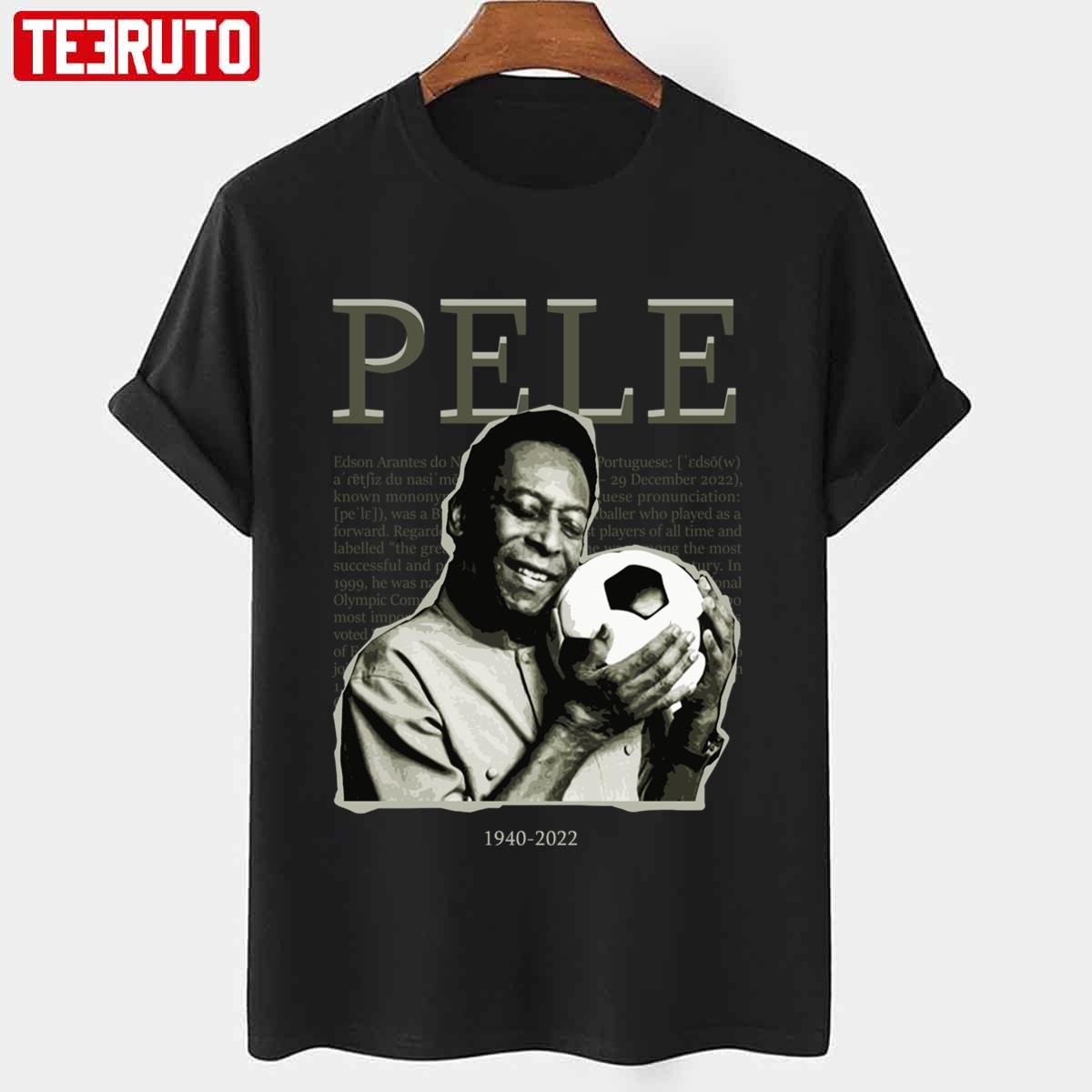 Tribute Pele Legend Pelé With The Ball Unisex T-Shirt