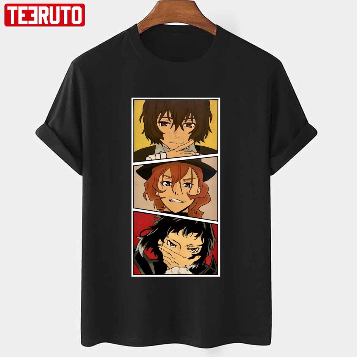 Trio Nakahara Dazai Edgar Bungou Stray Dogs Unisex T-Shirt