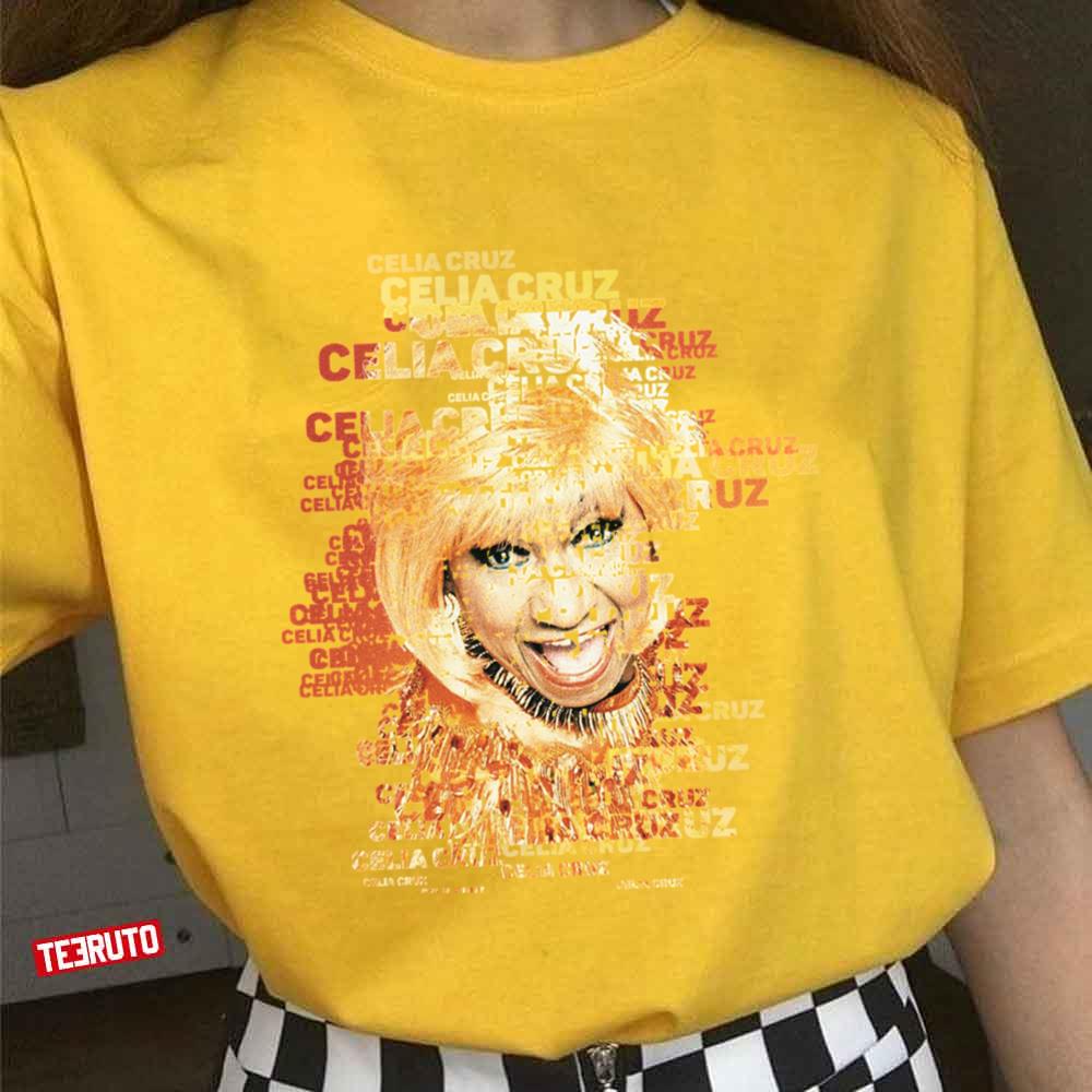 Typography Celia Cruz Fanart Unisex T-Shirt