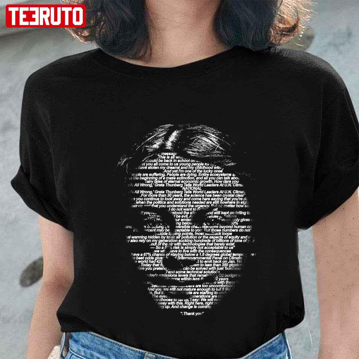 Typography For Greta Thunberg Cool Gifts Unisex T-Shirt