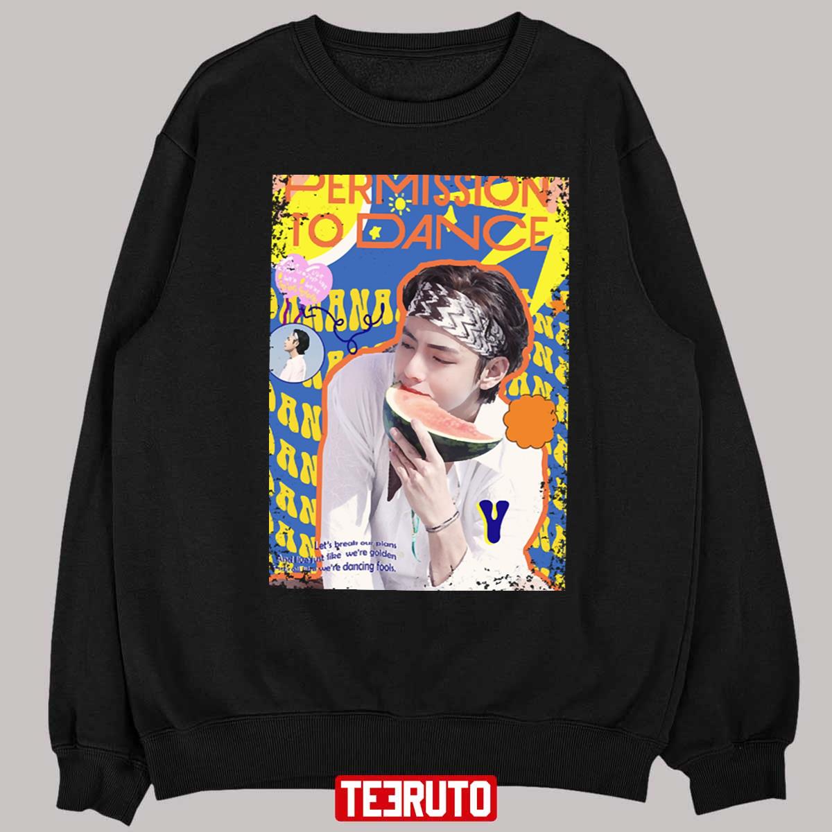 V Kim Taehyung Bts Permission To Dance Las Vegas Unisex T-Shirt