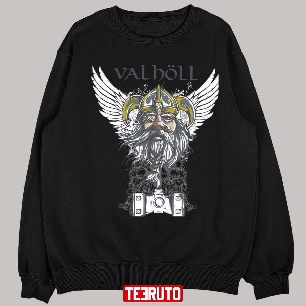 Valholl Viking Valhalla Warrior Unisex T-Shirt - Teeruto