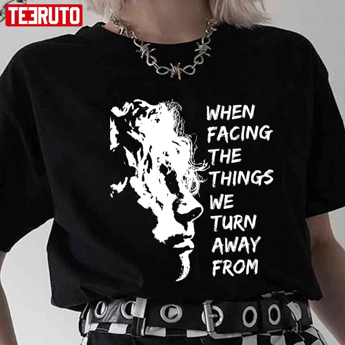 When Facing The Things We Turn Away From Luke Hemmings Merch 5sos Unisex T-Shirt