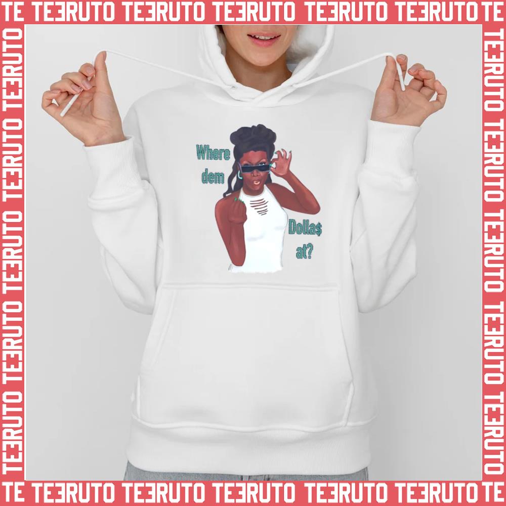 Where Dem Dolla At Gangsta Boo Art Unisex Hoodie
