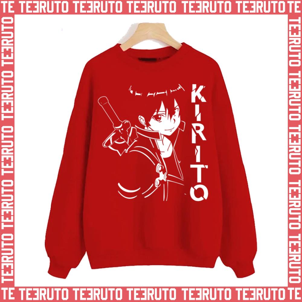 White Art Kirito Kazuto Sao Sword Art Online Unisex Sweatshirt