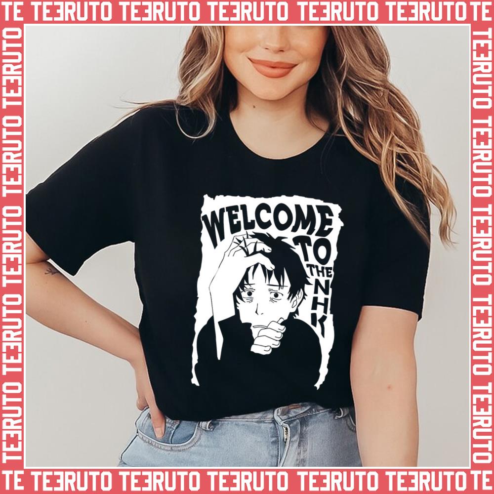 White Design Welcome To The Nhk Manga Unisex T-Shirt