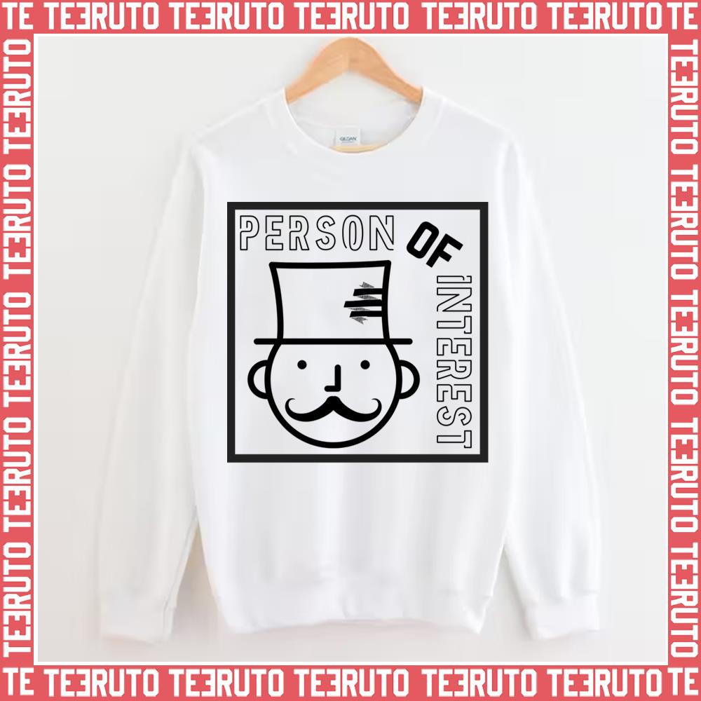 White Logo Person Of Interest Unisex Sweatshirt