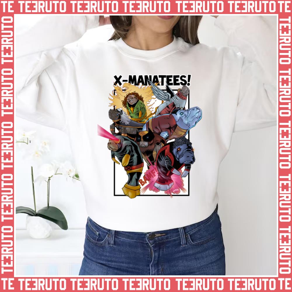 X Manatees Characters Marvel Unisex Sweatshirt