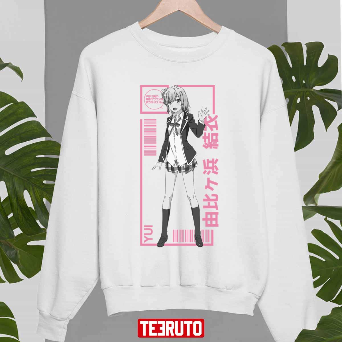 Yui Yuigahama Oregairu Typography Japanese Typo Unisex Sweatshirt