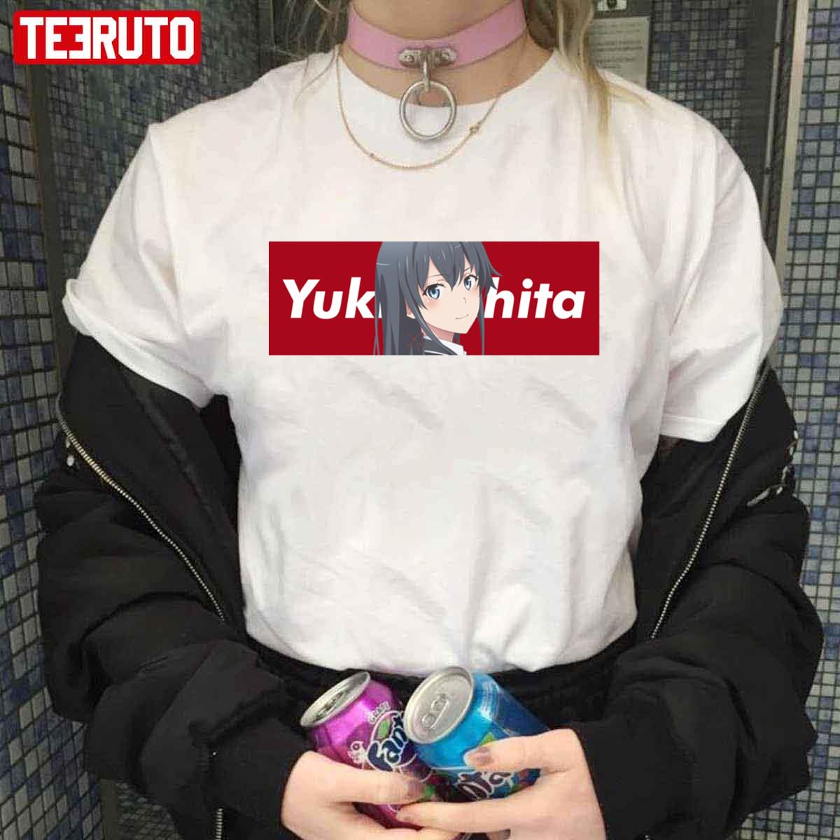 Yukino Yukinoshita Oregairu Banner Pretty Girl Anime Manga Unisex T-Shirt