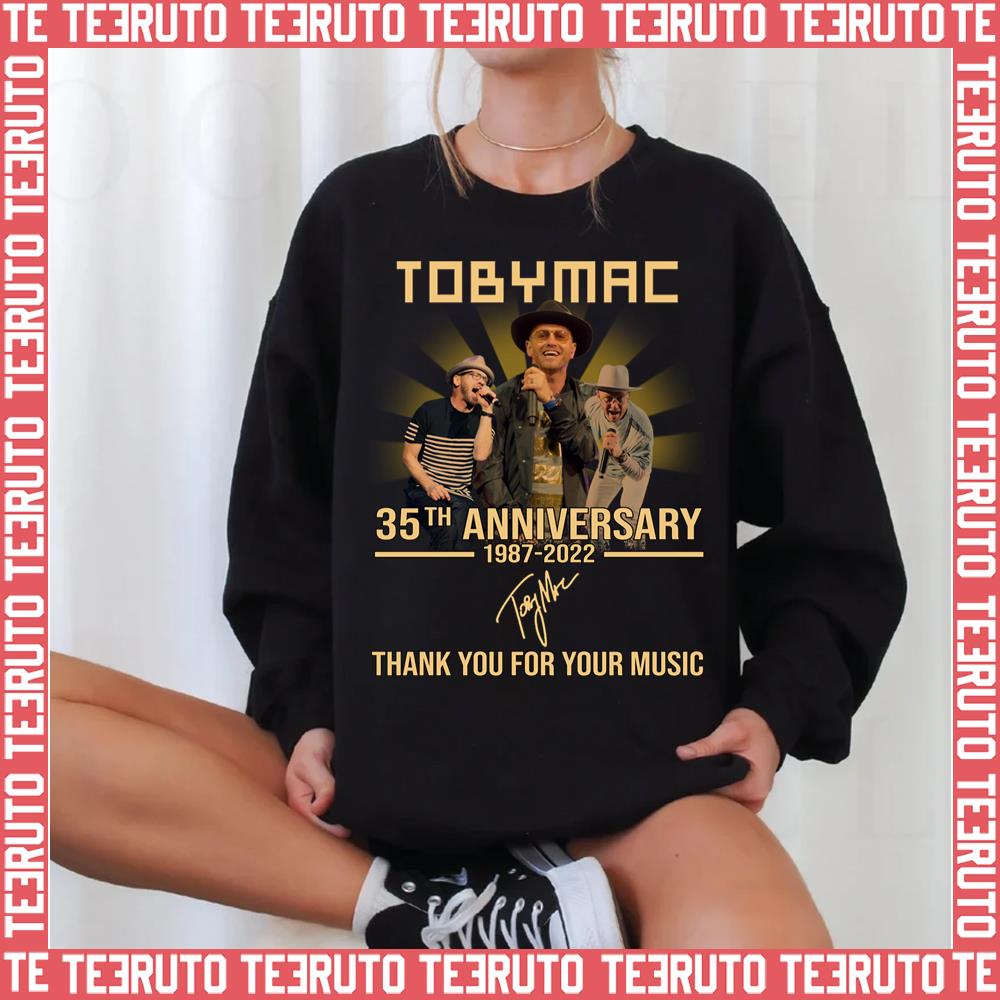35th Anniversary 1987 2022 Thank You For Memories Signature Unisex Sweatshirt