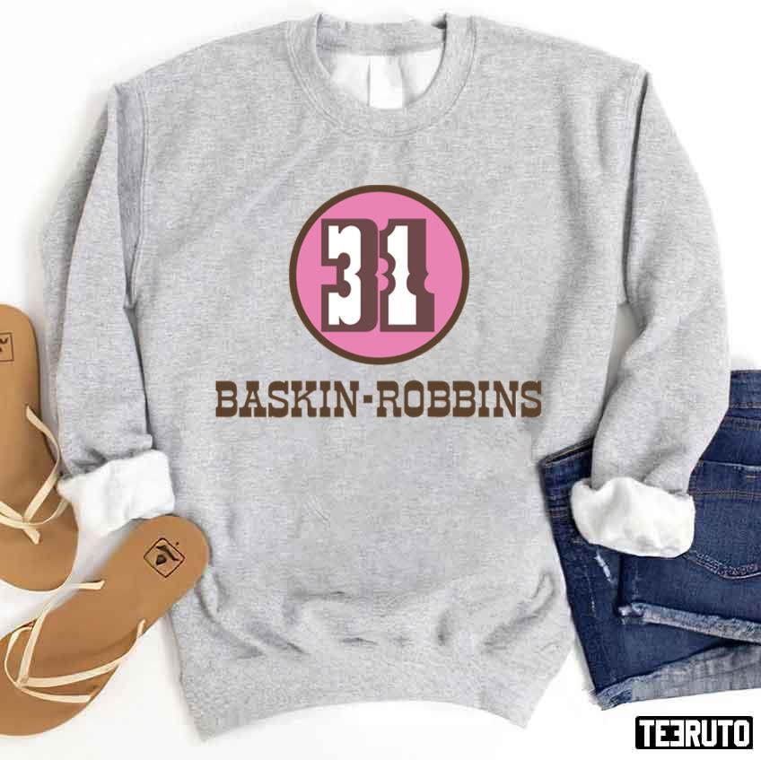60s 70s Vintage Defunct Baskin Robbins Ice Cream Logo Unisex Sweatshirt