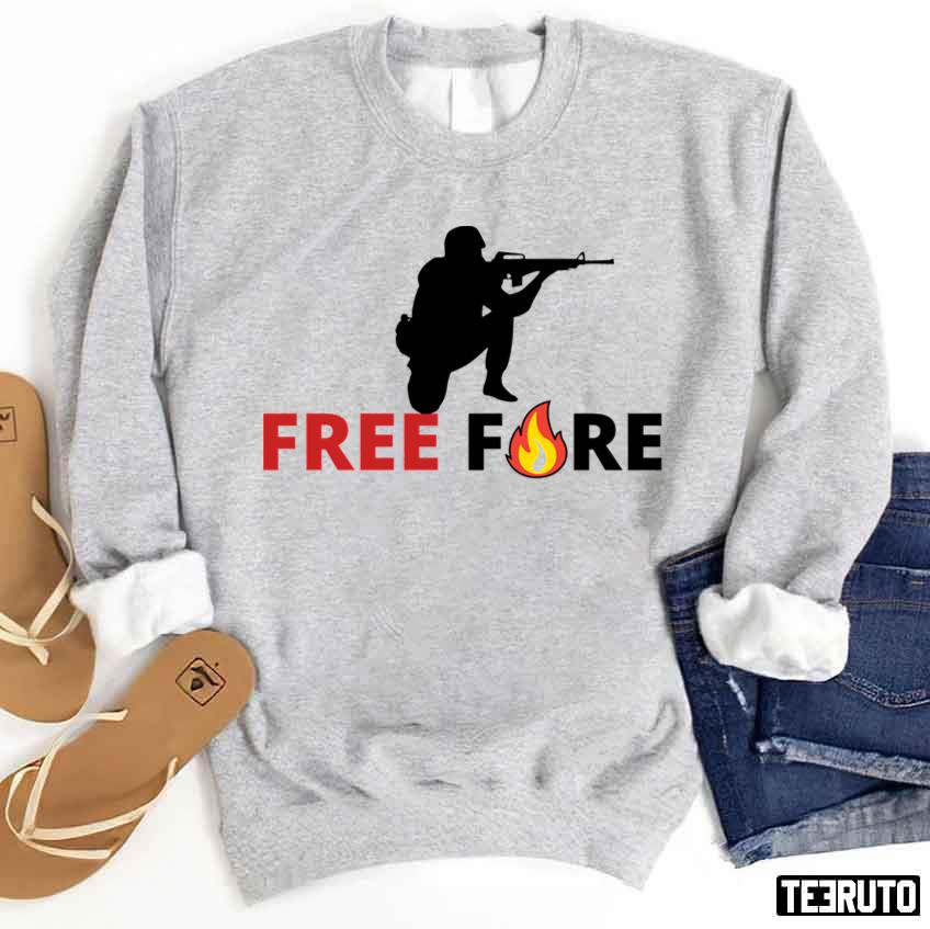Aim And Shoot Free Fire Game Unisex Sweatshirt