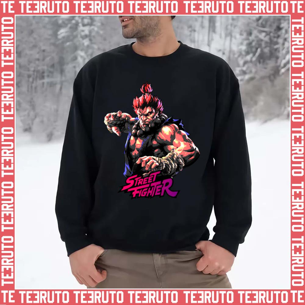 Akuma Street Fighter Game Art 90s Unisex Sweatshirt