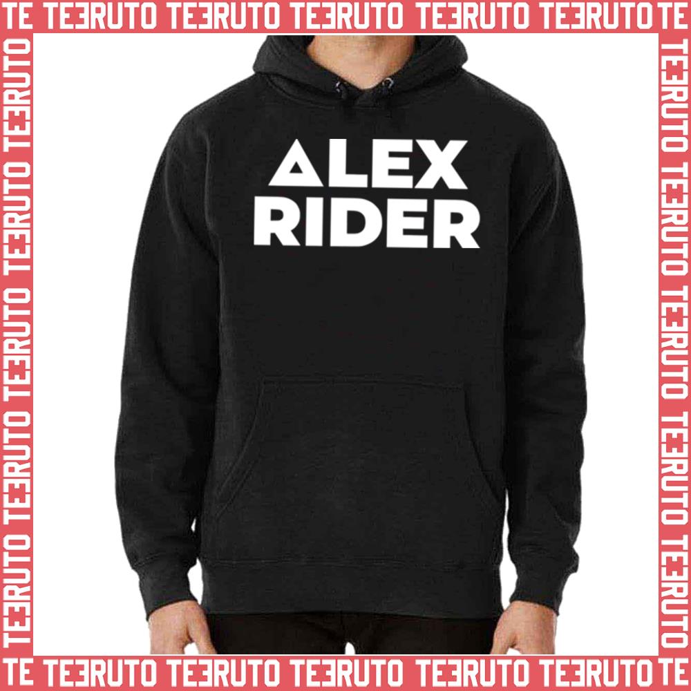 Alex Rider White Typographic Design Unisex Hoodie