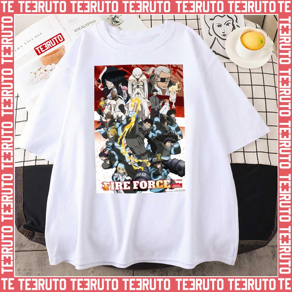 All Characters Fire Force Graphic Unisex T-Shirt - Teeruto