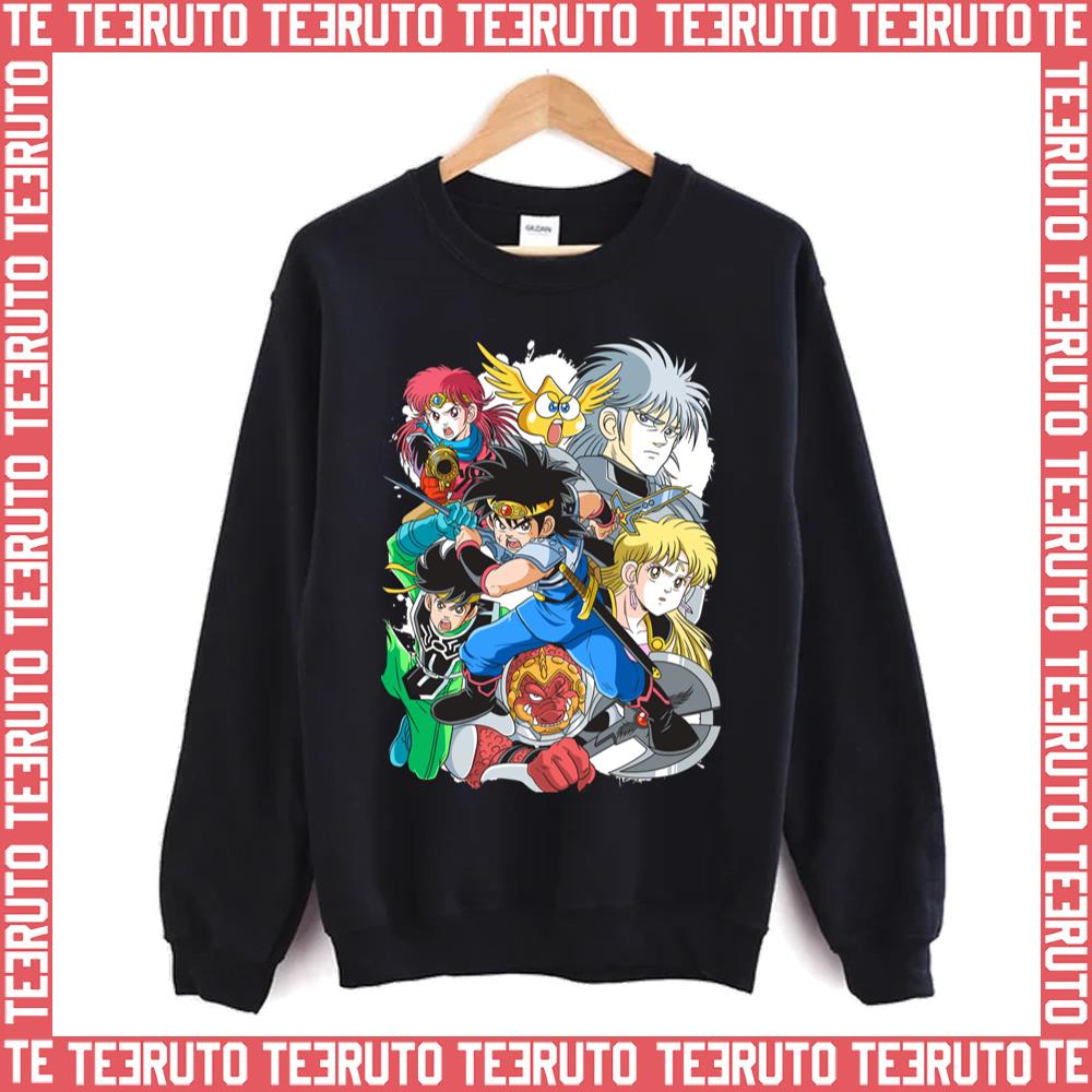 All Characters Warrior Dragon Quest Unisex Sweatshirt