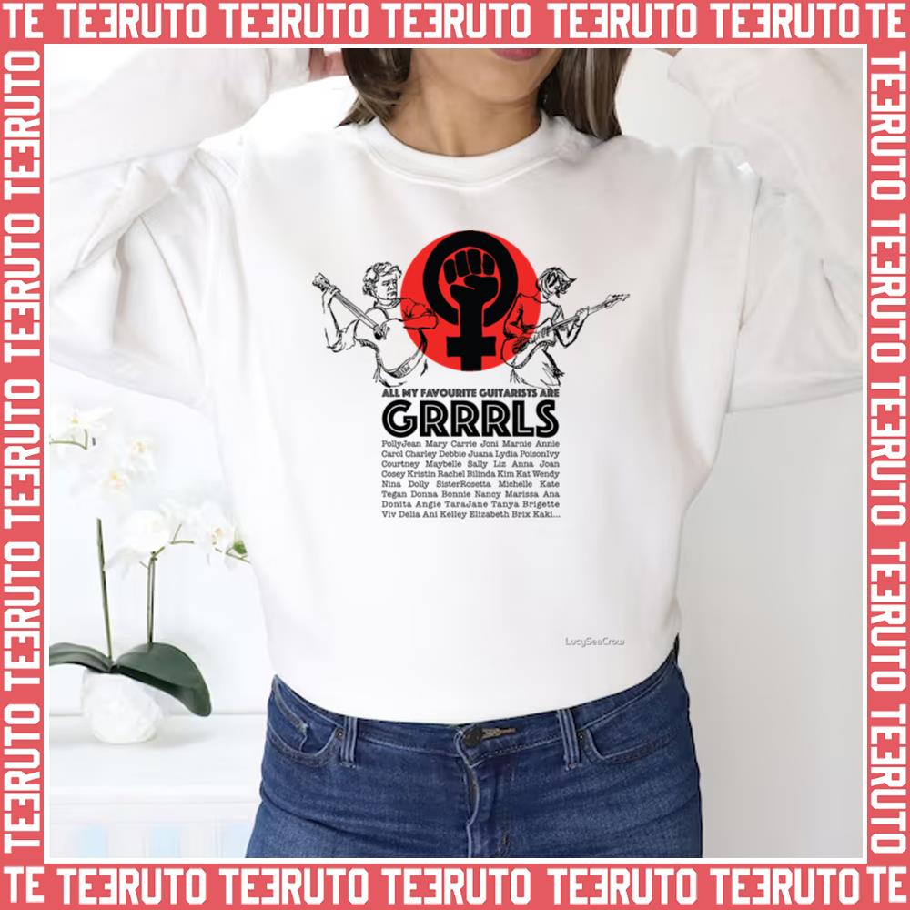 All My Favourite Guitarists Are Grrrls Throwing Muses Unisex Sweatshirt