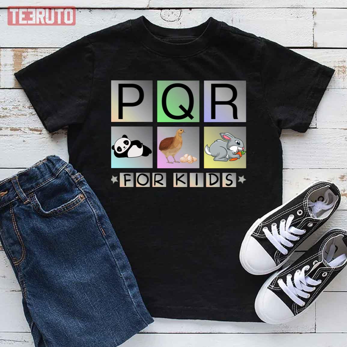 Alphabets For Kids Abc Pqr Unisex T-Shirt