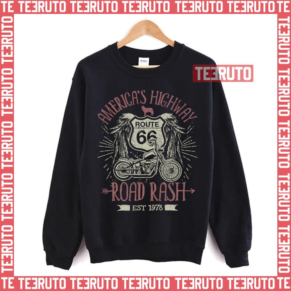 America’s Highway Route 66 Road Rash Est 1978 Unisex Sweatshirt
