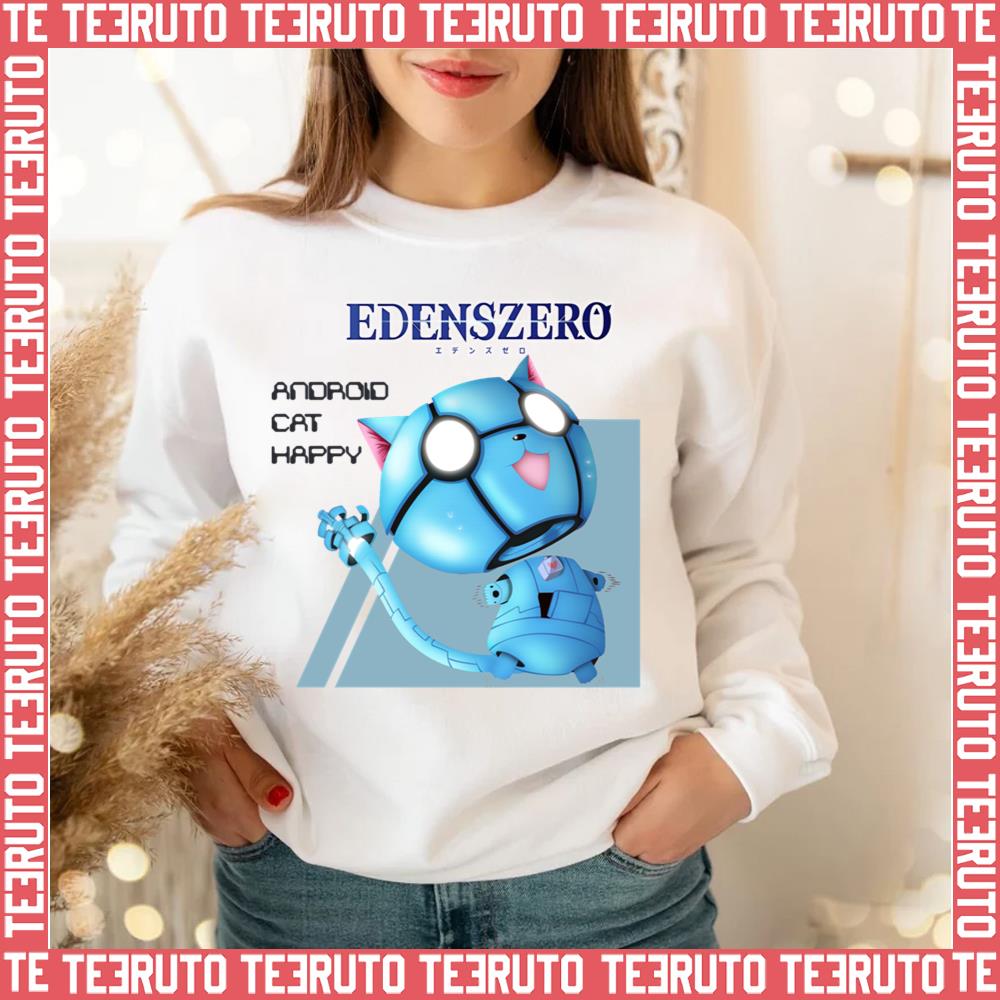 Android Cat Happy Edens Zero Unisex Sweatshirt
