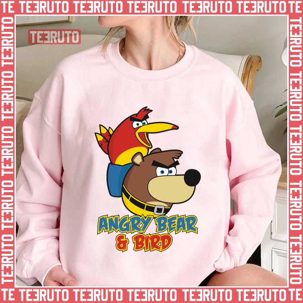 Angry Bear & Bird Parody Banjo & Kazooie Unisex Sweatshirt